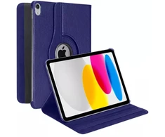 Dėklas na tablet 4kom.pl Dėklas OBROTOWE do iPad 10.9 2022 Gen. 10/ iPad 11 2025 A16 Gen. 11 podstawka, tamsiai mėlyna