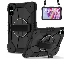 Planšetinio kompiuterio dėklas 4kom.pl Shockproof skirtas Xiaomi Redmi Pad Pro 12.1 2024 / Poco Pad 12.1 / Xiaomi Redmi Pad Pro 12.1, juodas – apsauginis