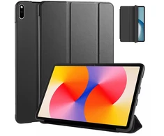 Strado-Tech planšetinio kompiuterio dėklas SMART dėklas Huawei MatePad SE 11 2024 AGS6-W00 su atlenkiamu dangteliu-stovu, juodas