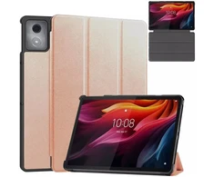 Dėklas na tablet 4kom.pl Dėklas Smart futerał su klapką podstawką do Lenovo Tab K11 Plus 11.45" TB352FU, rožinė złoto
