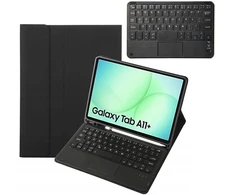 4kom.pl Su klaviatūra, skirta Samsung Galaxy Tab A11+ - apsauginis su stovu, prieiga prie prievadų ir mygtukų