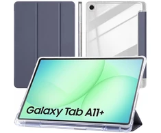 Planšetinio kompiuterio dėklas 4kom.pl Trijų dalių sulankstomas dėklas, skirtas „Samsung Galaxy Tab A11+ Plus 10.9 2025 / A9+ Plus 11 2023“ – su stovu ir rašiklio laikikliu
