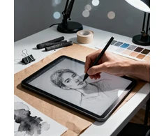 Planšetinio kompiuterio dėklas 4kom.pl Trijų dalių sulankstomas dėklas, skirtas „Samsung Galaxy Tab A11+ Plus 10.9 2025 / A9+ Plus 11 2023“ – su stovu ir rašiklio laikikliu