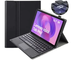 Planšetinio kompiuterio dėklas 4kom.pl skirtas Lenovo Idea Tab Pro 12.7, juodas – apsauginis su stovu