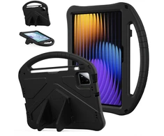 Planšetinio kompiuterio dėklas 4kom.pl FunColor, skirtas Xiaomi Pad 7 / Pad 7 Pro 11.2, šarvuotas / Xiaomi Pad 7 Pro, juodas – apsauginis su stovu