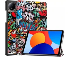Planšetinio kompiuterio dėklas Strado-Tech Grafinis su dangteliu-stovu Xiaomi Redmi Pad SE 8.7 2024