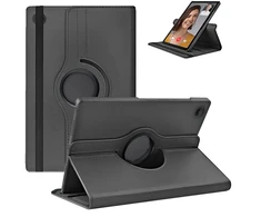 Planšetinio kompiuterio dėklas 4kom.pl 360 laipsnių sukamasis, skirtas Lenovo Tab M10 10.1 2022 3 Gen / Tab M10 Plus 2022 3-ioji karta, juodas – apsauginis su stovu