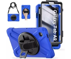 4kom.pl apsauginis planšetinio kompiuterio dėklas Shockproof, skirtas Samsung Galaxy Tab A9 8,7 2023 X110 / X115, mėlynas