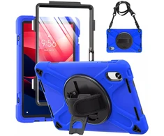 Dėklas na tablet 4kom.pl Shockproof su laikikliu do Lenovo Tab M11 10.95 TB330FU TB330XU TB331FC mėlyna