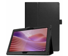 Planšetinio kompiuterio dėklas 4kom.pl Slim su dangteliu, skirtas Lenovo Tab M10 10.1 2022 3 Gen / 3rd Gen, juodas – apsauginis su stovu