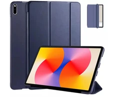 Dėklas na tablet 4kom.pl SMART case do Huawei MatePad SE 11 2024 AGS6-W00 su klapką podstawka tamsiai mėlyna