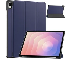 Planšetinio kompiuterio dėklas Strado-Tech Smart skirtas Samsung Galaxy Tab S11 11 SM SMX736 su dangteliu, tamsiai mėlynas – apsauginis