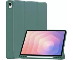 Dėklas na tablet 4kom.pl SMART PENCIL do Samsung Galaxy Tab S11 11" SM-X730 SMX736 su klapką žalia