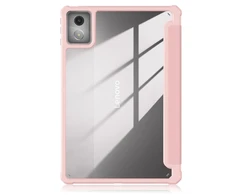 Dėklas na tablet 4kom.pl Z klapką Clear do Lenovo Tab K11 Plus 11.45 / Lenovo K11 Plus, rožinė - ochronne su podstawką