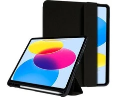Crong FlexFolio - dėklas skirtas iPad 11" (2025) / iPad 10.9" (2022) with Apple Pieštukas holder (Juodas)