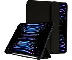 Crong FlexFolio – dėklas skirtas iPad Air 11” M3 (2025) / iPad Air 11” M2 (2024) / iPad Air 10.9” (5-4 gen.) / iPad Pro 11" (2022-2021) with Apple Pieštukas function (bl