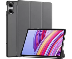 Planšetinio kompiuterio dėklas Strado-Tech SMART, skirtas Xiaomi Redmi Pad PRO 12.1 2024, su dangteliu, stovu, žadinimo funkcija, pilkas