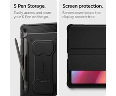 Spigen Rugged Armor Pro, juodas - Samsung Galaxy Tab S10 FE