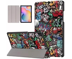 Strado-Tech grafinis planšetinio kompiuterio dėklas su dangteliu Galaxy Tab S6 Lite 10,4''