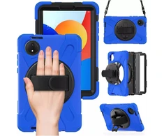 Dėklas na tablet Hurtel Dėklas pancerne Shockproof su laikikliu paskiem do Xiaomi Redmi Pad SE 8.7 2024, mėlyna