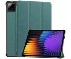 „Hurtel SMART“ planšetinio kompiuterio dėklas, skirtas „Xiaomi Pad 7 / Pad 7 PRO 11.2“, su atvartu ir stovu, žalias