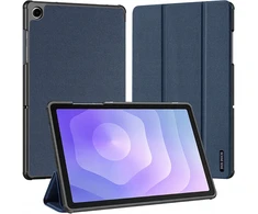 Dėklas na tablet iLike Dėklas książkowe Dux Ducis Galaxy Tab A9 Plus / Tab A11 Plus Domo Series Tri-fold Stand PU Leather Planšetė Cover Mėlyna
