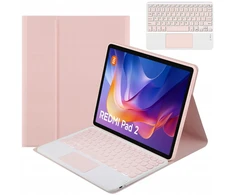 Planšetinio kompiuterio dėklas Strado-Tech su Bluetooth klaviatūra ir touchpad jutikliu, skirtas Redmi Pad 2 11 2025 – apsauginis su stovu, prieiga prie prievadų ir mygtukų