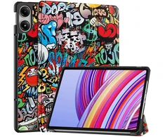Planšetinio kompiuterio dėklas Strado-Tech Grafinis Xiaomi Redmi Pad Pro 12.1 2024 / Poco Pad 12.1 su dangteliu – apsauginis su stovu