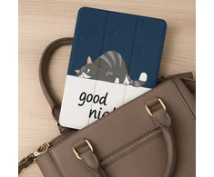 Planšetinio kompiuterio dėklas Strado-Tech Grafinis, skirtas Lenovo Tab 10.1 2025, su dangteliu – apsauginis su stovu