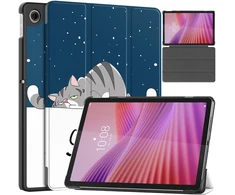 Planšetinio kompiuterio dėklas Strado-Tech Grafinis, skirtas Lenovo Tab 10.1 2025, su dangteliu – apsauginis su stovu