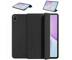 Planšetinio kompiuterio dėklas Strado-Tech Smart, skirtas Huawei MatePad Air 11 2023 / MatePad 11.5 S 2024 2025 su dangteliu / Huawei MatePad Air 11.5 2024, juodas – apsauginis