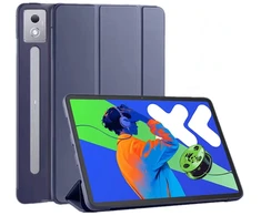 Planšetinio kompiuterio dėklas Strado-Tech Smart skirtas Lenovo Idea Tab Pro / Pro MT 2025, tamsiai raudonas – apsauginis su stovu, prieiga prie prievadų ir mygtukų