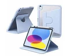 Dėklas na tablet SUPERO Dėklas OBROTOWE PENCIL do iPad 10.9 2022 Gen. 10/ 11 2025 A16 Gen. 11 WAKE UP, mėlyna