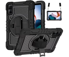 Dėklas na tablet SUPERO Dėklas pancerne su laikikliu Shockproof do Xiaomi Redmi Pad SE 2023 11", juoda
