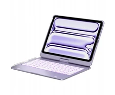 Dėklas na tablet SUPERO Dėklas Typecase Flexbook Touch su klaviatūra do iPad Air 11" M2 2024 / M3 2025 / M4 2026 jasny fiolet