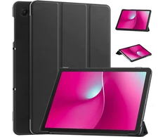 Planšetinio kompiuterio dėklas SUPERO Smart, skirtas T-Mobile T Planšetė 2 10.1 5G 2025, su dangteliu, juodas – apsauginis su stovu