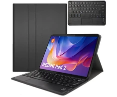Uniq Z klaviatūra Bluetooth su touchpad skirtas Redmi Pad 2 11 2025 – apsauginis su stovu, prieiga prie portų ir mygtukų
