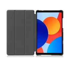 Planšetinio kompiuterio dėklas Strado-Tech Graphic skirtas Redmi Pad SE 8.7 2024 / Redmi Pad, Galactica – apsauginis su stovu, prieiga prie portų ir mygtukų