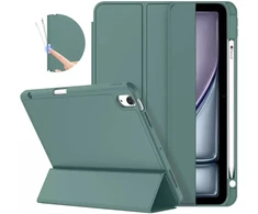 Dėklas na tablet Usams Dėklas SMART PENCIL do iPad Air 11 M3 2025 Gen. 7/ iPad Air 11 M2 2024 Gen. 6, žalia