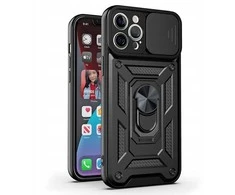 Telforceone „Defender Slide“ dėklas, skirtas „iPhone 17 Pro“, juodas