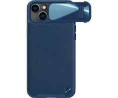 Nillkin CamShield Leather S Apple iPhone 14 Plus with camera dėklas telefonui mėlynos spalvos
