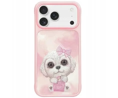 NIMMY dėklas BIG EYED PET 2.0 Dog, skirtas IPHONE 17 Pro Max, rožinis