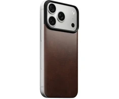 Dėklas Nomad Magnetinė odinė nugarėlė, sendinta ruda (Horween), su MagSafe - iPhone 18 Pro/17 Pro