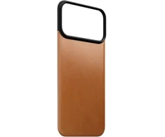 Dėklas Nomad Magnetinė odinė nugarėlė, balno spalvos (Horween), Magsafe - iPhone 18 Pro Max/17 Pro Max