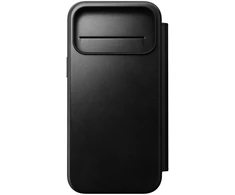 Nomad Modernus odinis folio tipo dėklas, juodas (Horween) - iPhone 18 Pro Max/17 Pro Max
