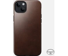 Nomad modernus odinis MagSafe dėklas, rudas - iPhone 14 Plus