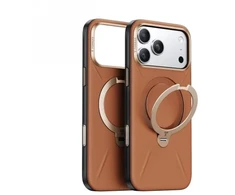 Dėklas Nomad TORRAS QPro Leather - etui do iPhone 17 Pro kompatybilne su MagSafe (amber ruda)