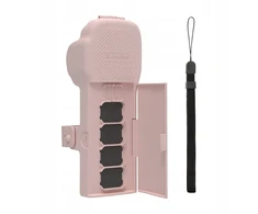 „Sunnylife“ apsauginis dėklas su dirželiu ir virvele, skirtas „Osmo Pocket 3“ (rožinis)