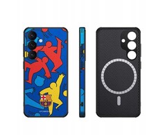 Ocpc „FC Barcelona“ dėklas, skirtas „Samsung Galaxy S24“, magnetinis dėklas, „MagSafe OCFCBMCS24SP SP“