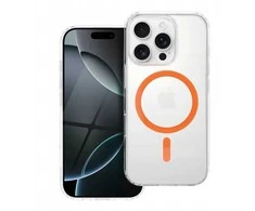 Oem Case for iPhone 15 Drop Glue Colorful Ring Mag Cover compatible with MagSafe oranžinis